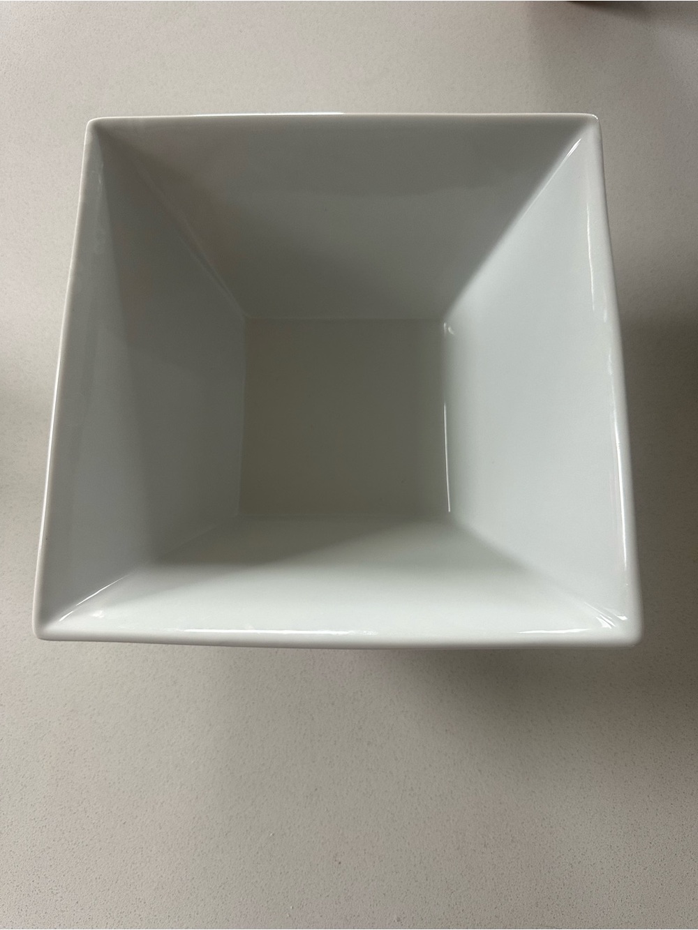 white square ceramic serving dish